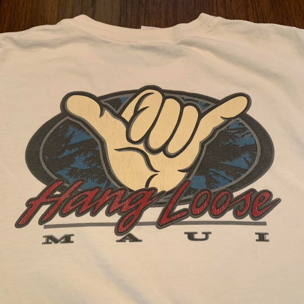 Hawaii hang loose graphic tee